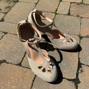 Sparkle Cut-Out Heels